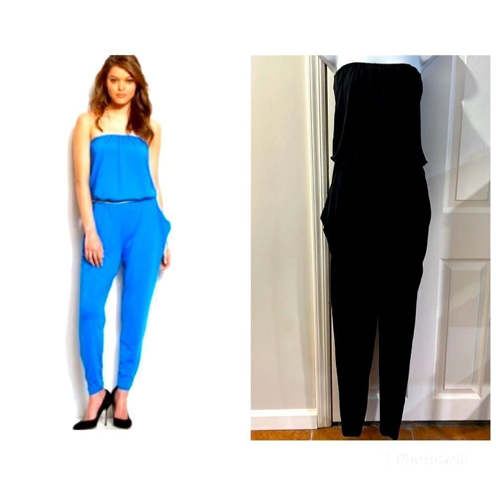 ‎A|X Armani Exchange Strapless Black jumpsuit size M